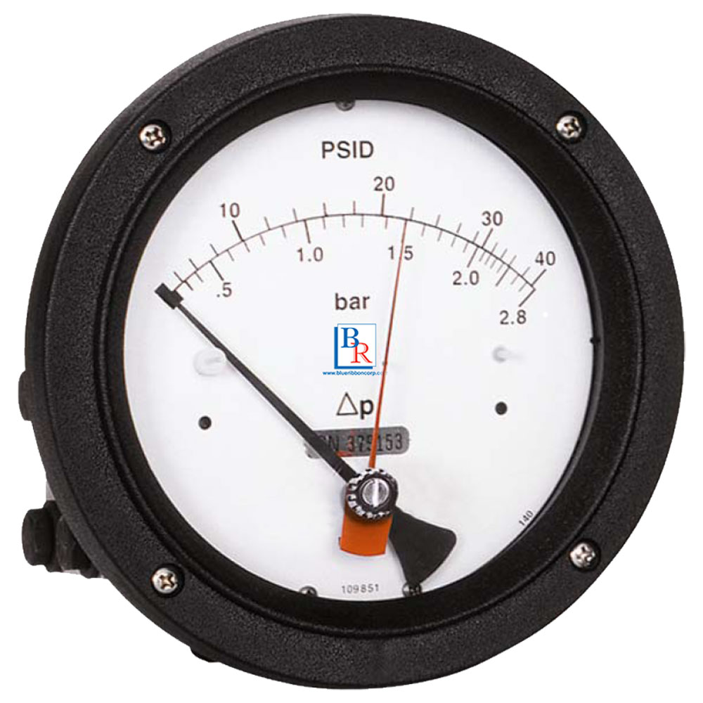 Model BR140 Diaphragm Type Differential Pressure Gauge Blue Ribbon Corp.