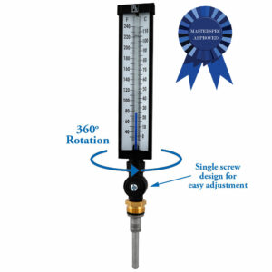 Model BR9A Industrial Thermometer 9 Inch Scale Adjustable Angle Type