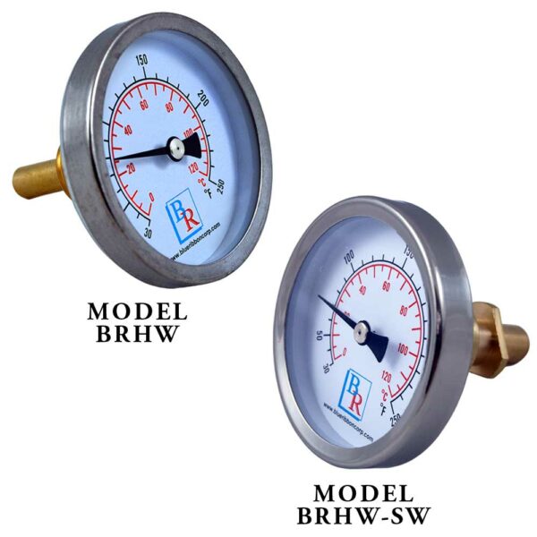 Model BRHW Hot Water Thermometer